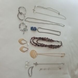 Elegant Silver and Gold Jewelry Set